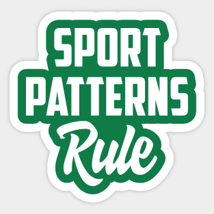 Sport patterns rule Sticker